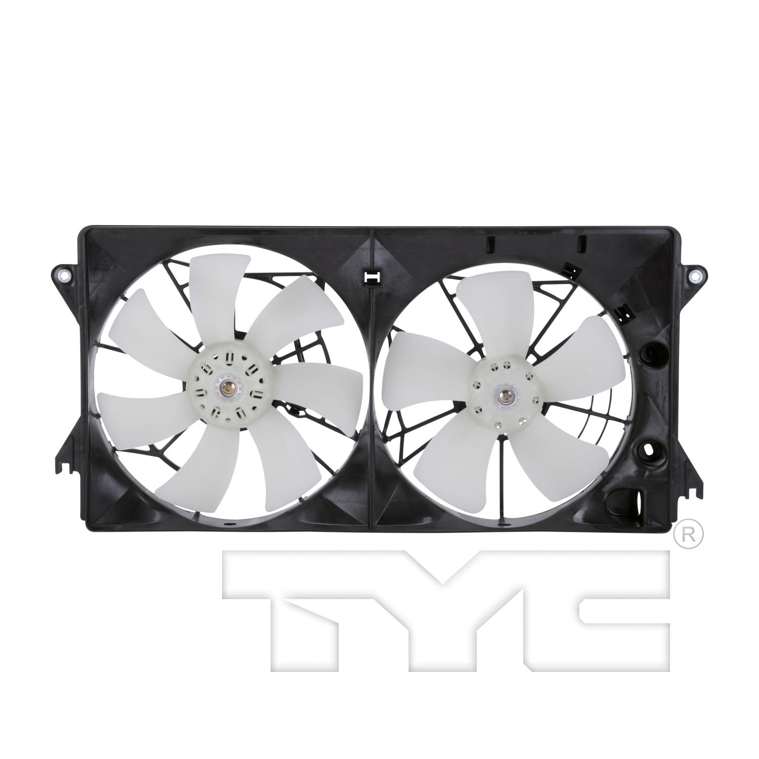 TYC 621350 Dual Radiator and Condenser Fan Assembly product image 1 of 4