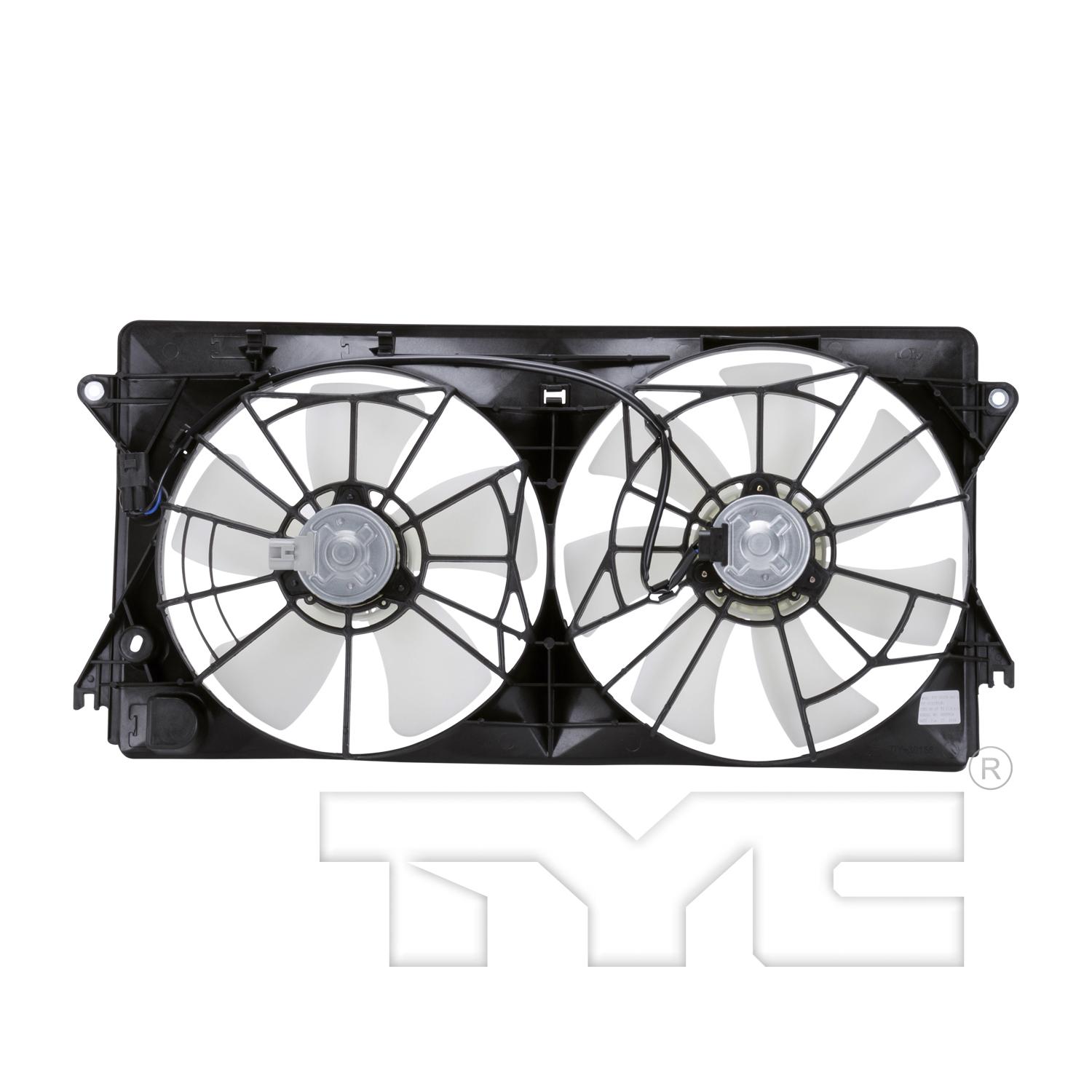 TYC 621350 Dual Radiator and Condenser Fan Assembly product image 2 of 4