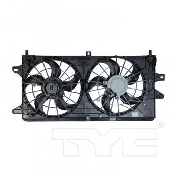 TYC 621360 Dual Radiator and Condenser Fan Assembly product image 2 of 3