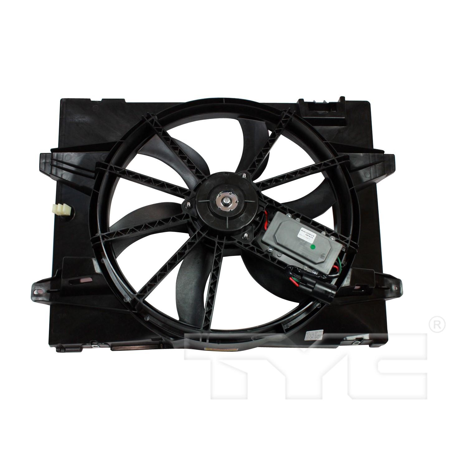 TYC 621380CU Dual Radiator and Condenser Fan Assembly product image 1 of 3