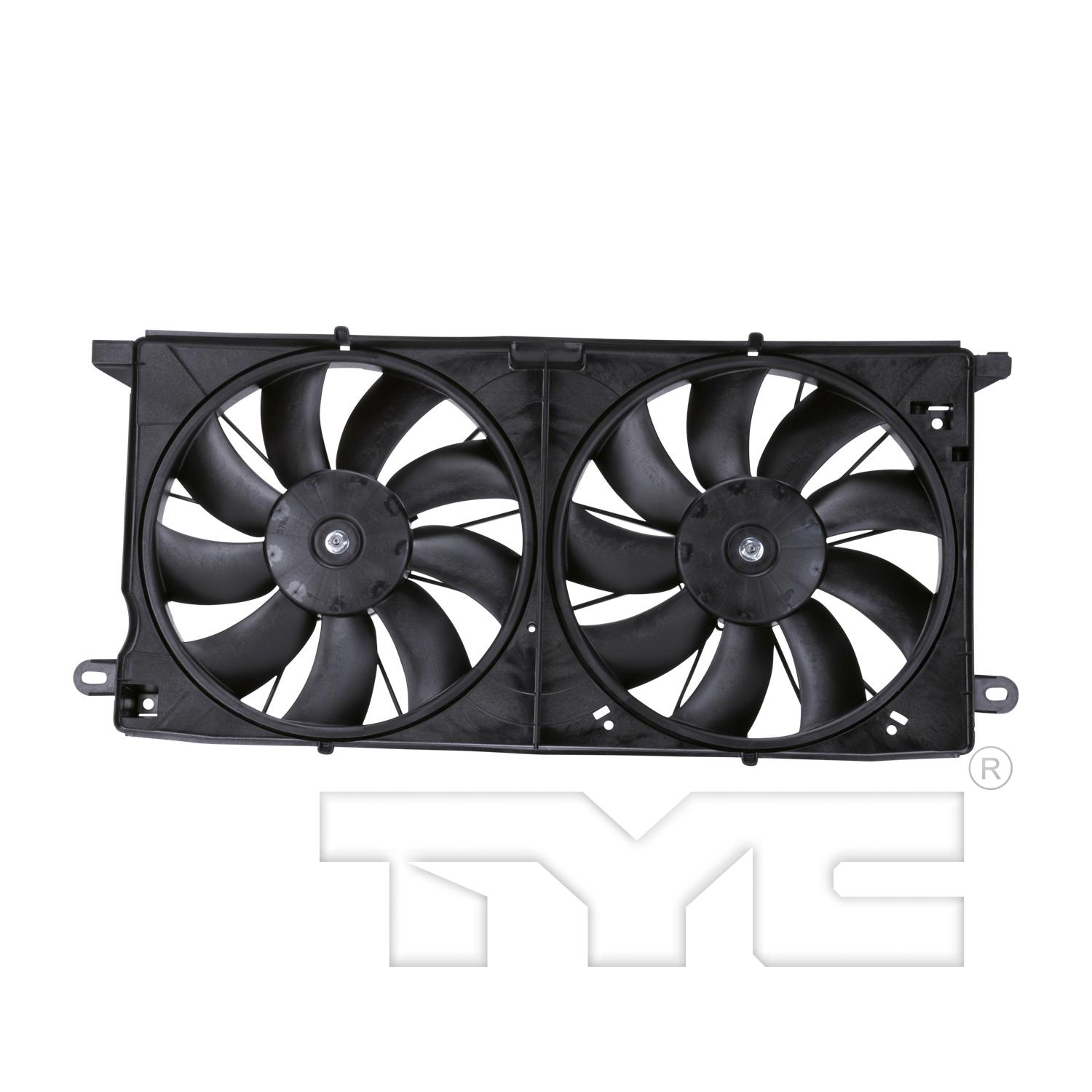 TYC 621390 Dual Radiator and Condenser Fan Assembly product image 1 of 4
