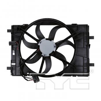 TYC 621400 Dual Radiator and Condenser Fan Assembly product image 2 of 3
