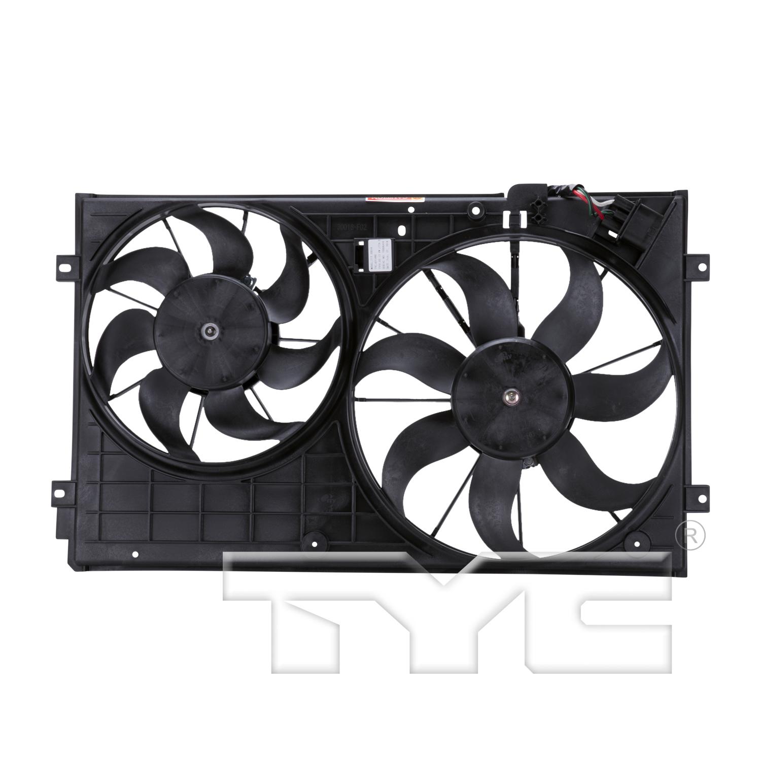 TYC 621490 - Dual Radiator and Condenser Fan Assembly TYC 621490 Dual Radiator and Condenser Fan Assembly product image 1 of 4