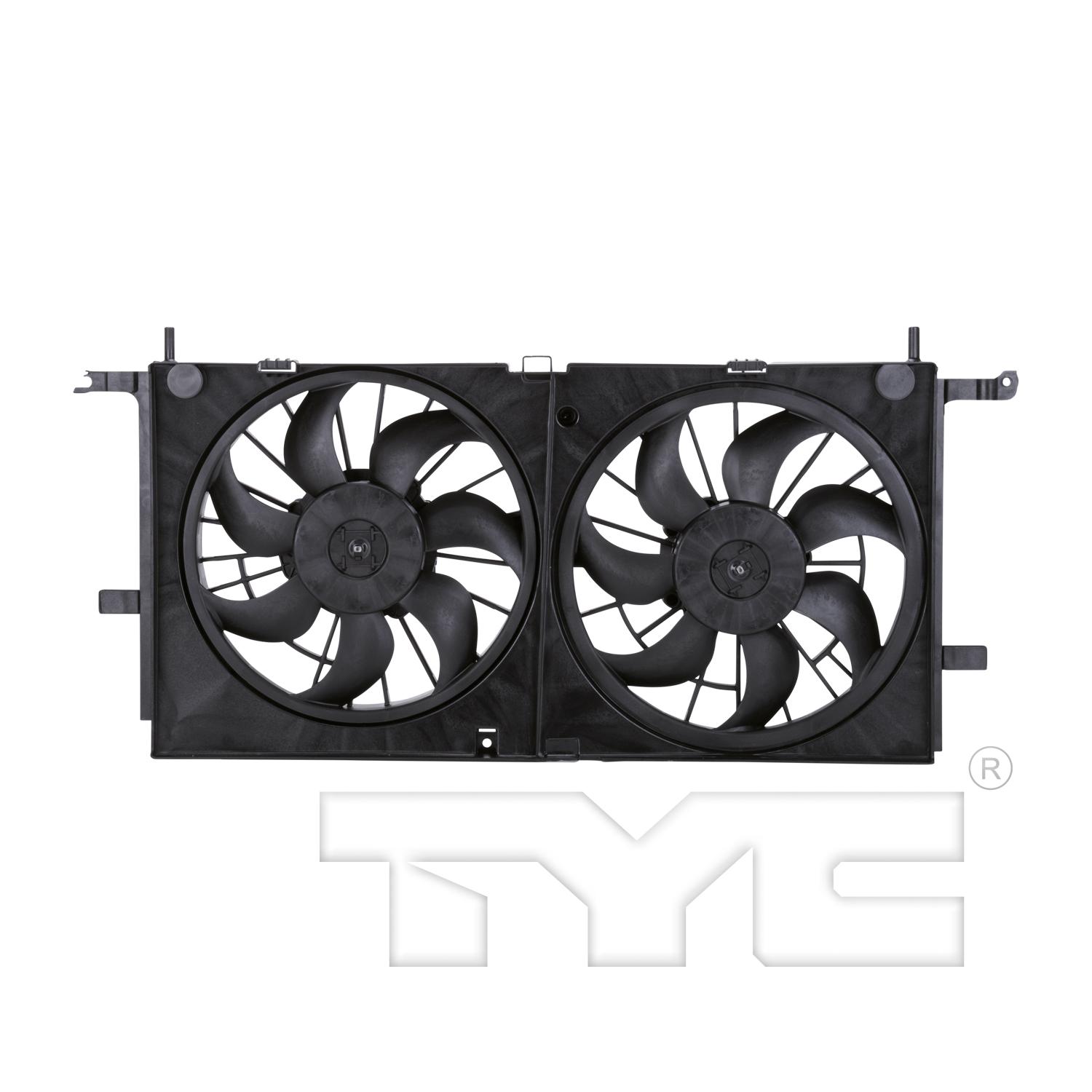 TYC 621530 Dual Radiator and Condenser Fan Assembly product image 1 of 3