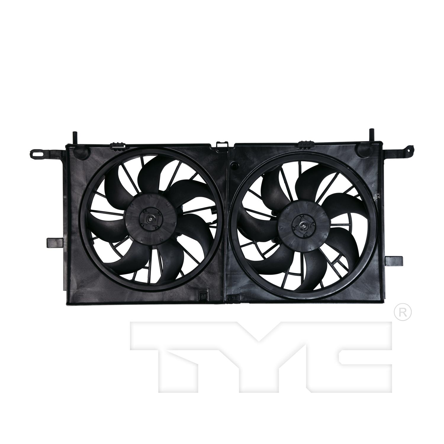 TYC 621540 Dual Radiator and Condenser Fan Assembly product image 1 of 3