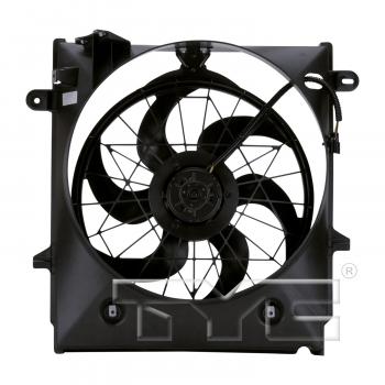 TYC 621550 Dual Radiator and Condenser Fan Assembly product image 2 of 3