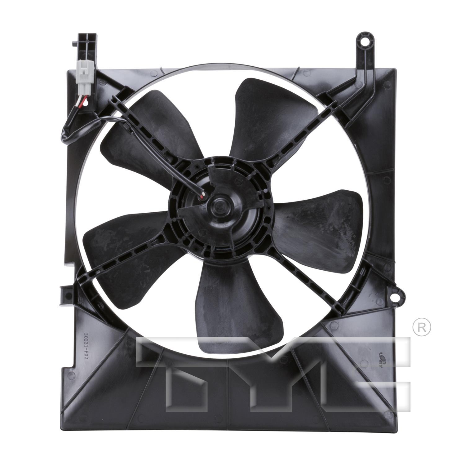 TYC 621590 Dual Radiator and Condenser Fan Assembly product image 2 of 3