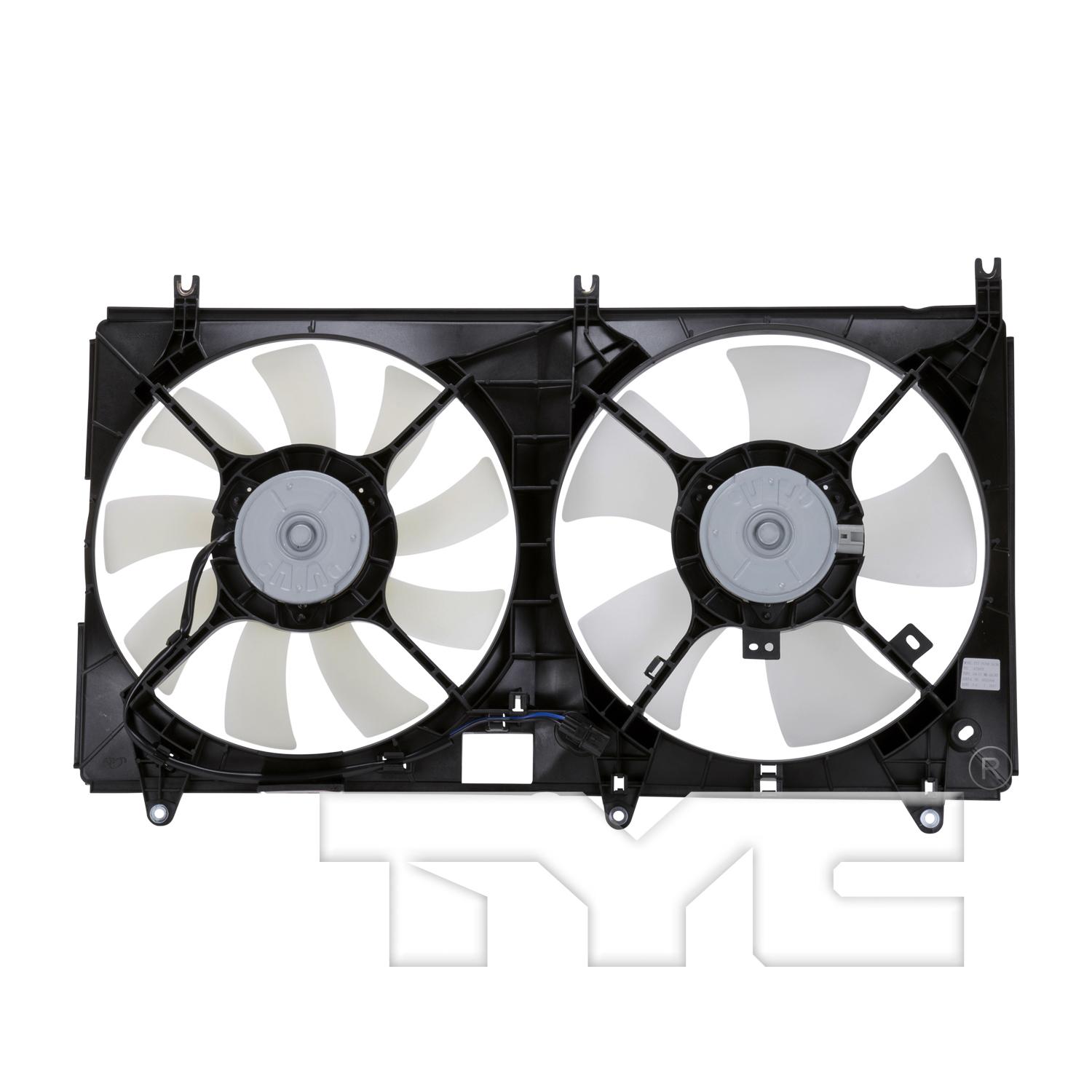 TYC 621650 Dual Radiator and Condenser Fan Assembly product image 2 of 4