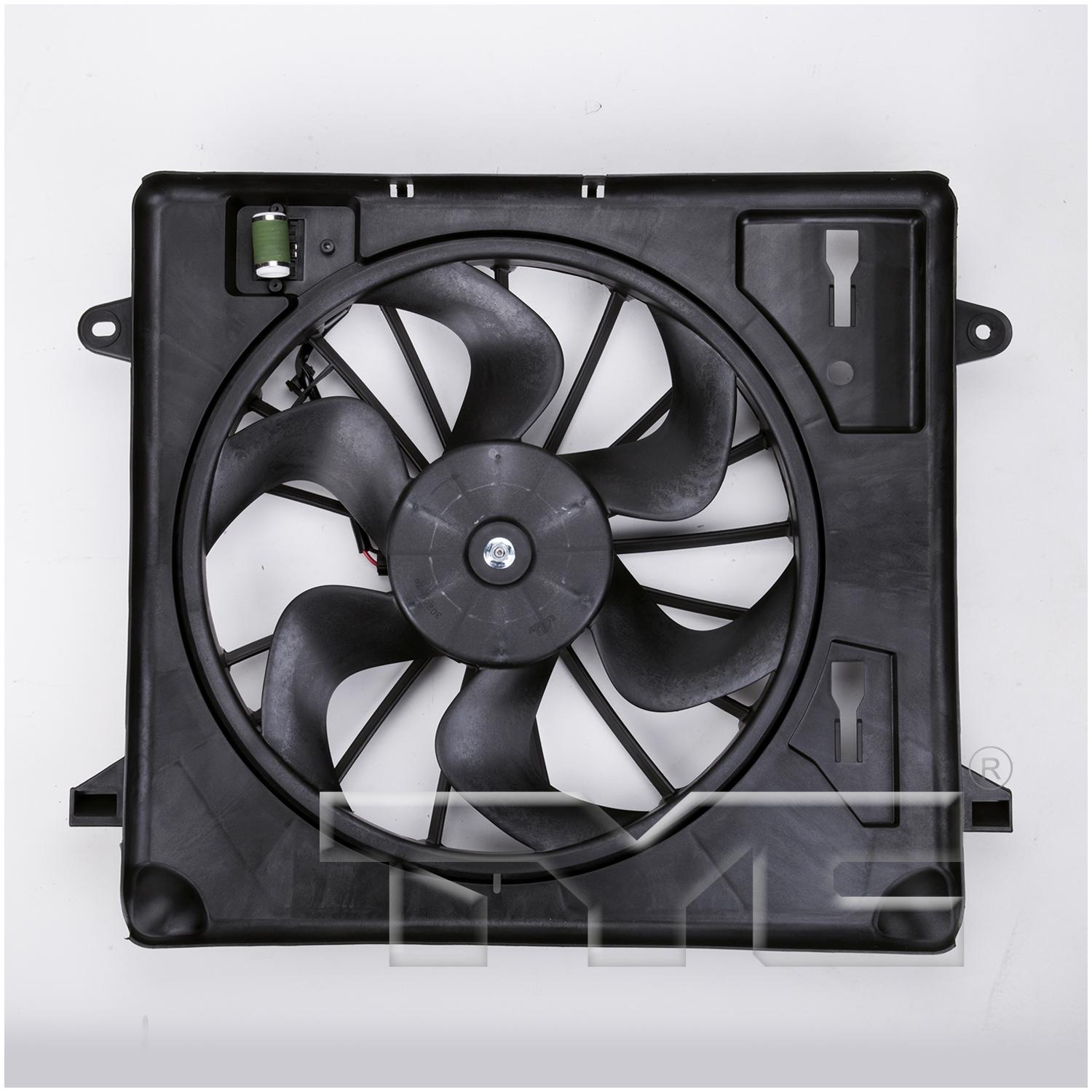 TYC 621680 Dual Radiator and Condenser Fan Assembly product image 1 of 3