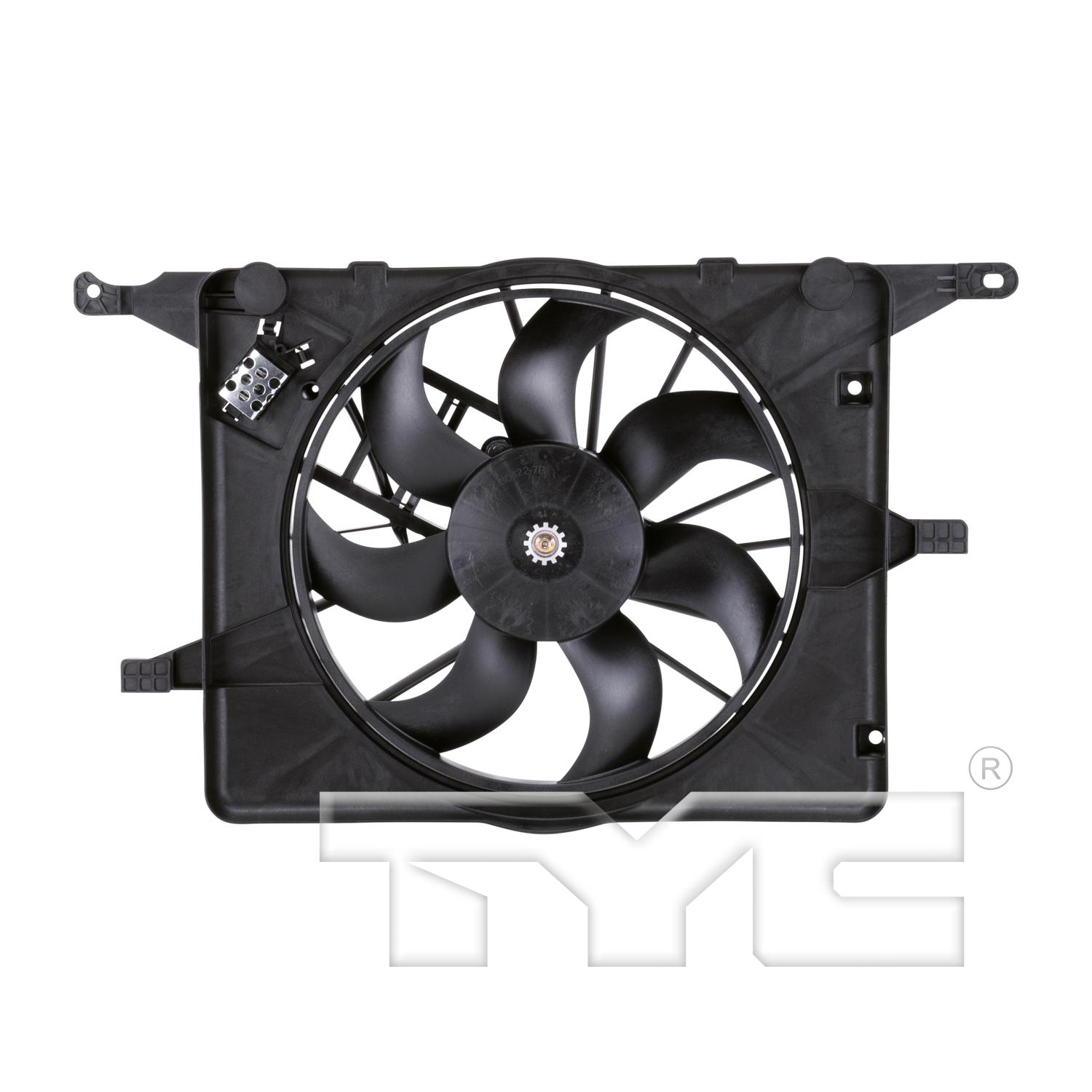 TYC 621830 Dual Radiator and Condenser Fan Assembly product image 1 of 4