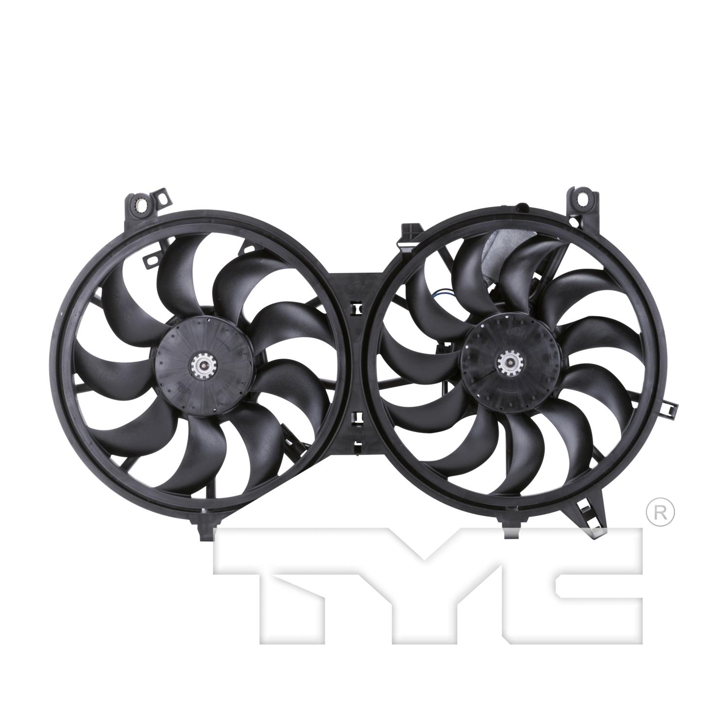 TYC 621840 Dual Radiator and Condenser Fan Assembly product image 1 of 3