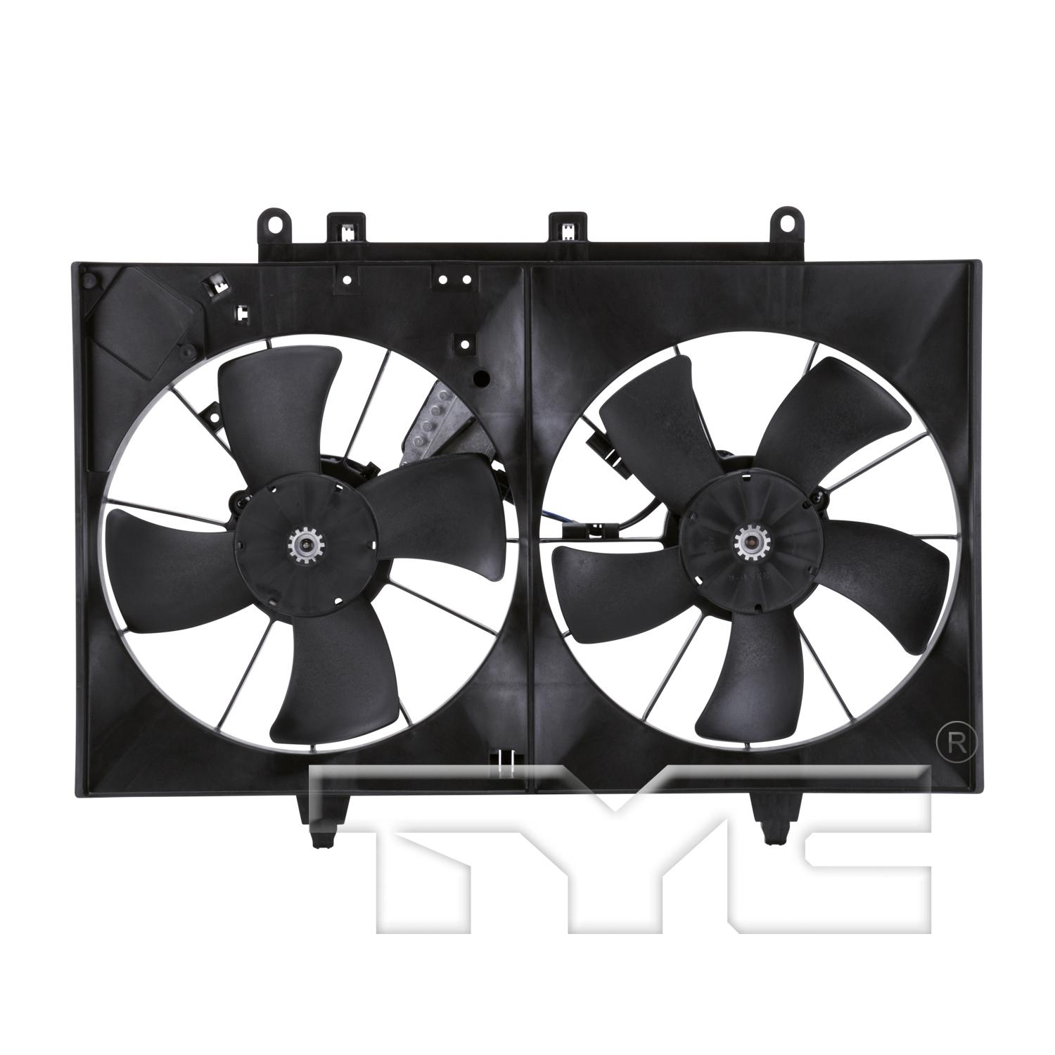 TYC 621870 Dual Radiator and Condenser Fan Assembly product image 1 of 4