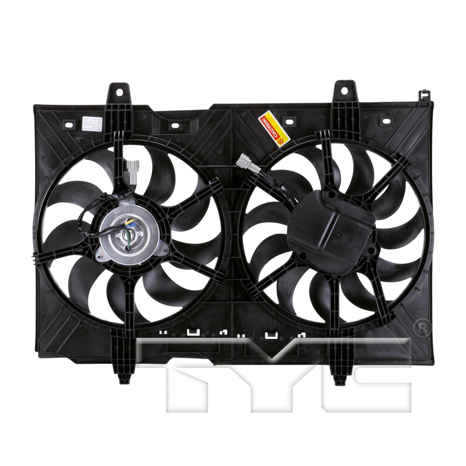 TYC 621880 - Dual Radiator and Condenser Fan Assembly TYC 621880 Dual Radiator and Condenser Fan Assembly product image 2 of 6