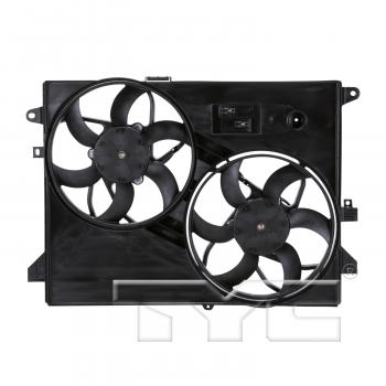 TYC 621910 Dual Radiator and Condenser Fan Assembly product image 1 of 3