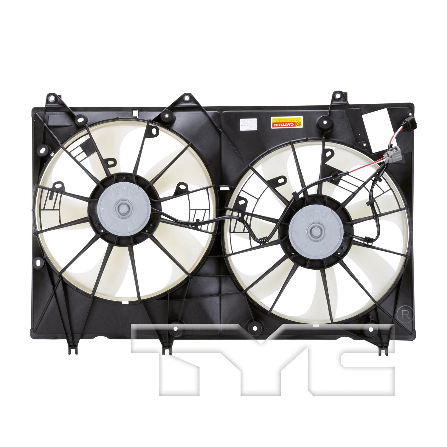 TYC 622000 - Dual Radiator and Condenser Fan Assembly TYC 622000 Dual Radiator and Condenser Fan Assembly product image 2 of 4