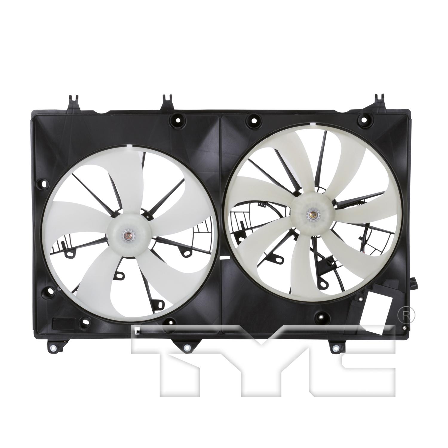 TYC 622010 Dual Radiator and Condenser Fan Assembly product image 1 of 6