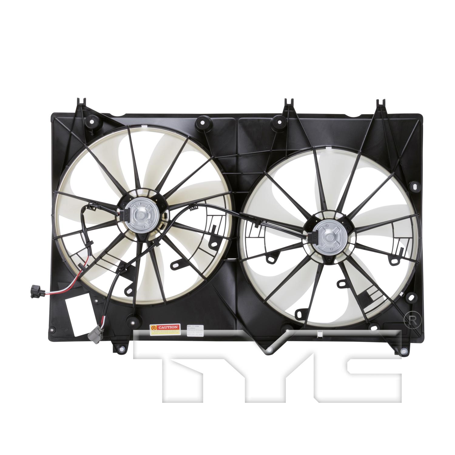 TYC 622010 Dual Radiator and Condenser Fan Assembly product image 2 of 6