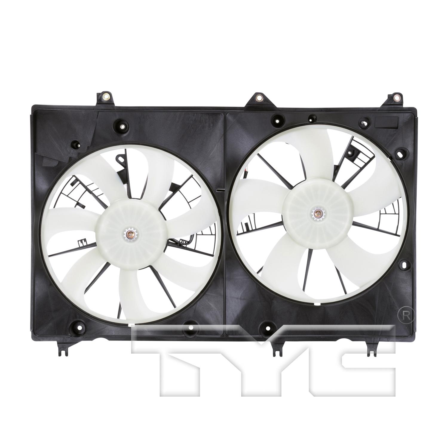 TYC 622020 Dual Radiator and Condenser Fan Assembly product image 1 of 5