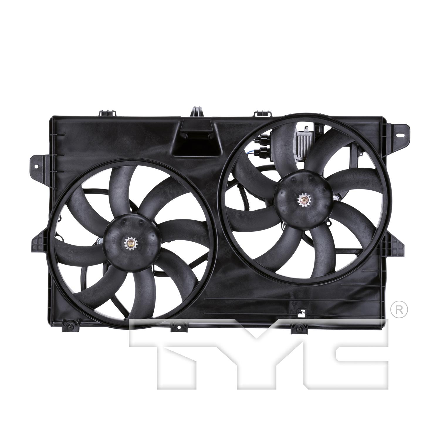 TYC 622030 Dual Radiator and Condenser Fan Assembly product image 1 of 3