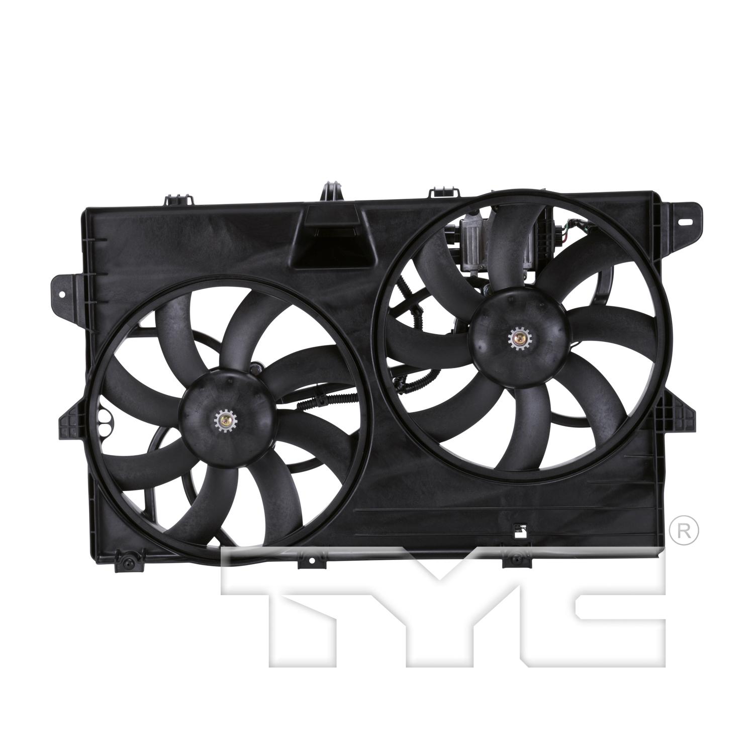 TYC 622040 Dual Radiator and Condenser Fan Assembly product image 1 of 4