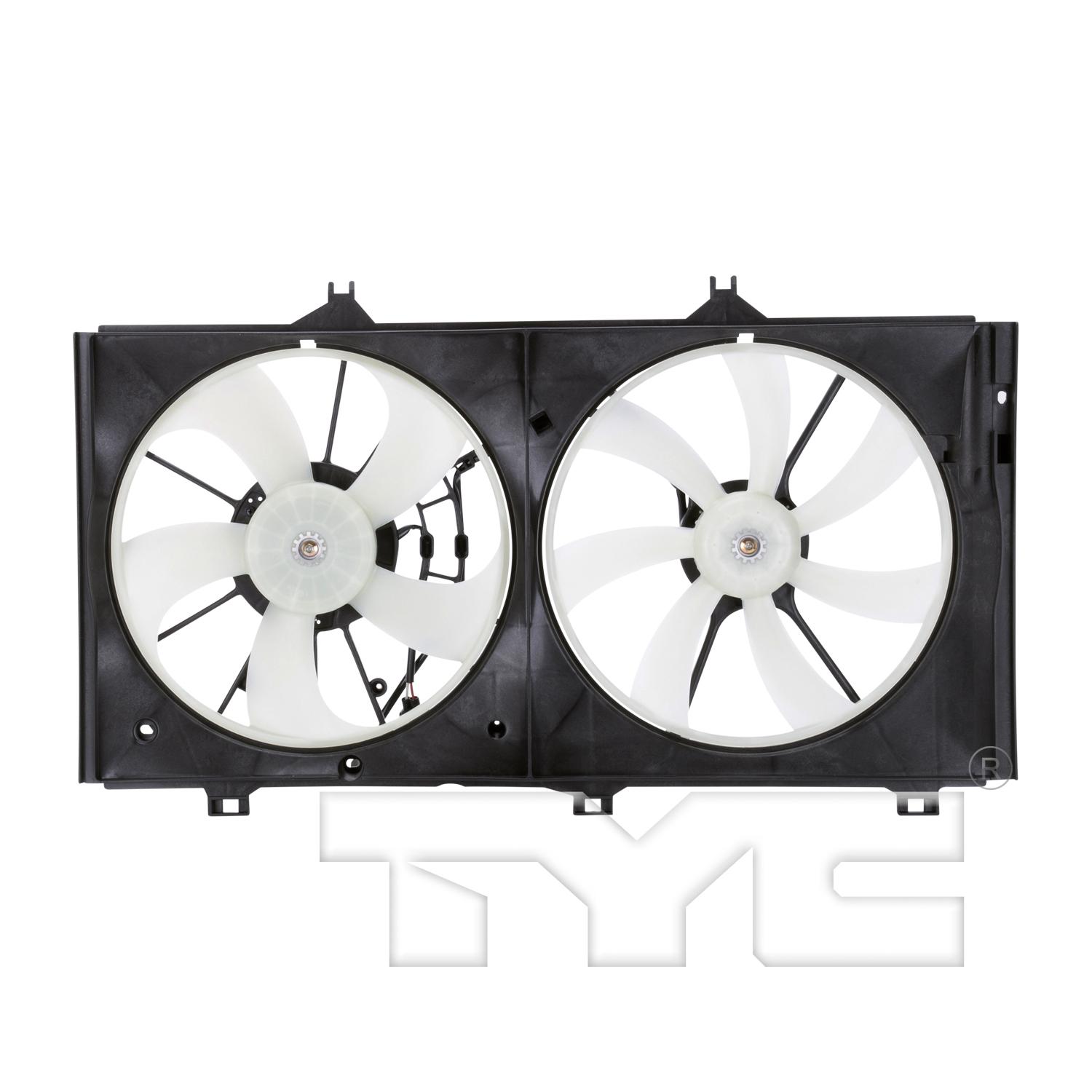 TYC 622050 Dual Radiator and Condenser Fan Assembly product image 1 of 4
