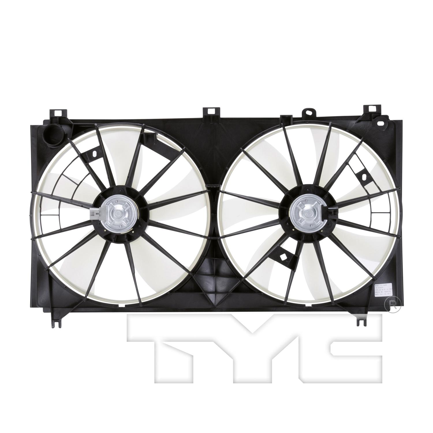 TYC 622070 - Dual Radiator and Condenser Fan Assembly TYC 622070 Dual Radiator and Condenser Fan Assembly product image 2 of 6