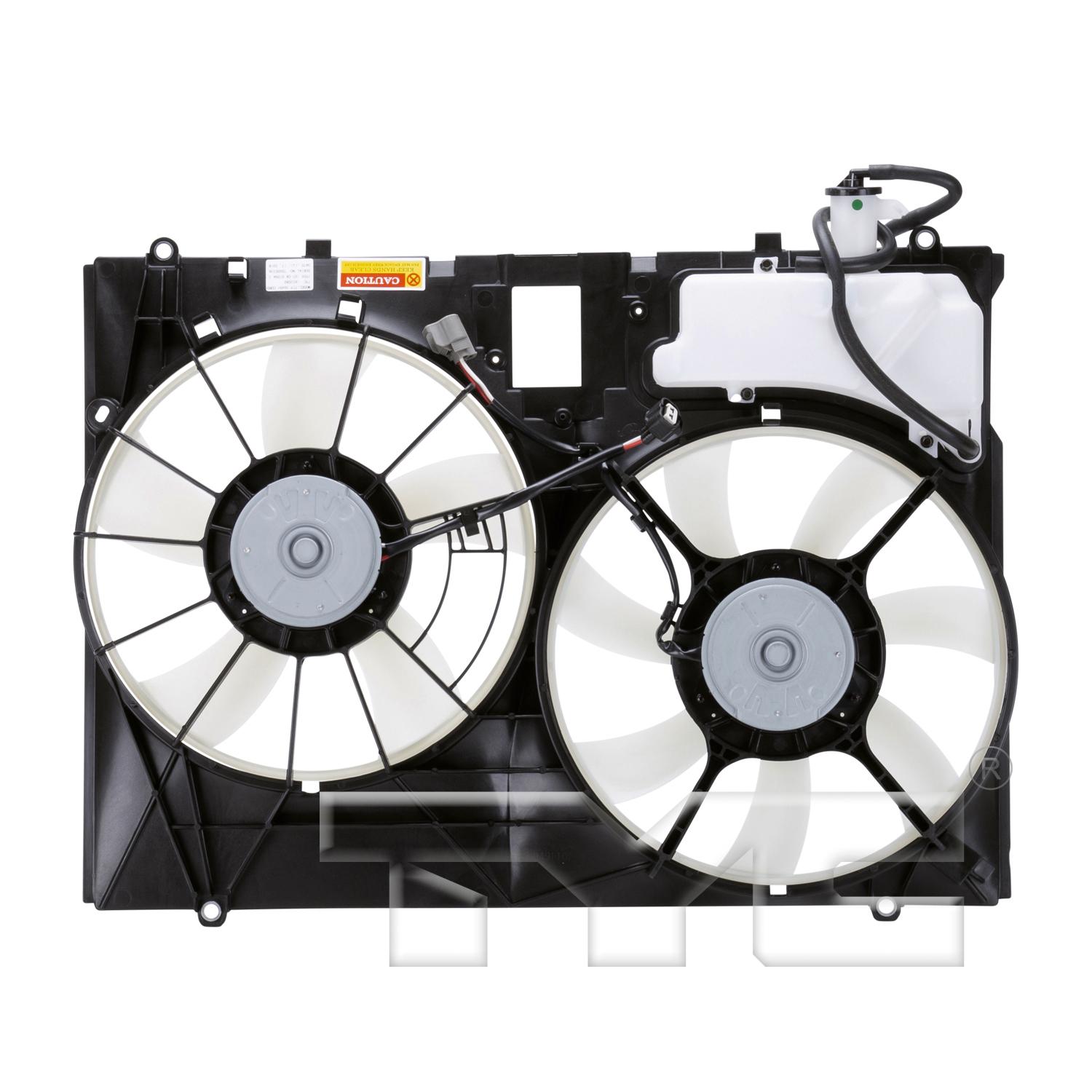 TYC 622080 Dual Radiator and Condenser Fan Assembly product image 2 of 3