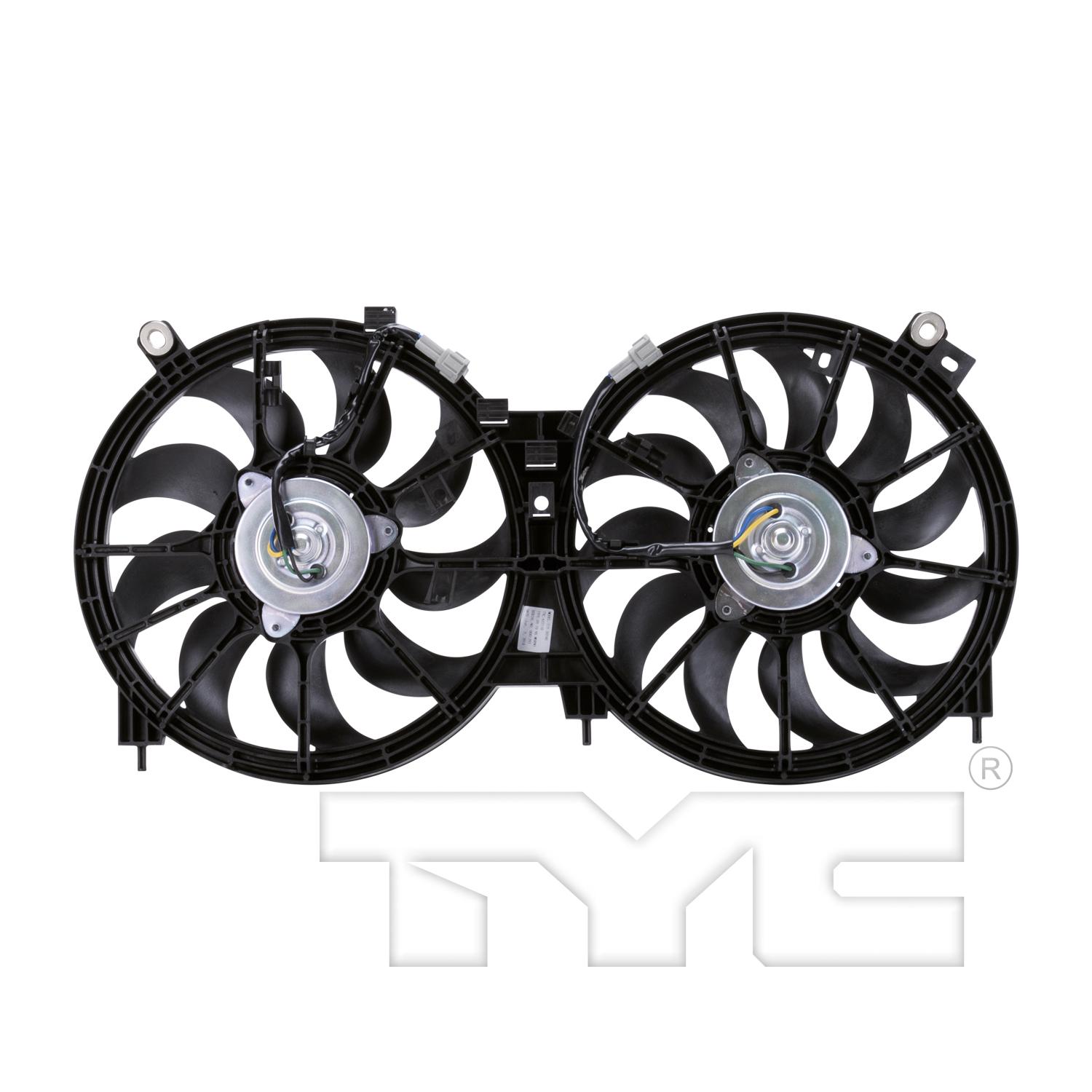 TYC 622110 Dual Radiator and Condenser Fan Assembly product image 2 of 5