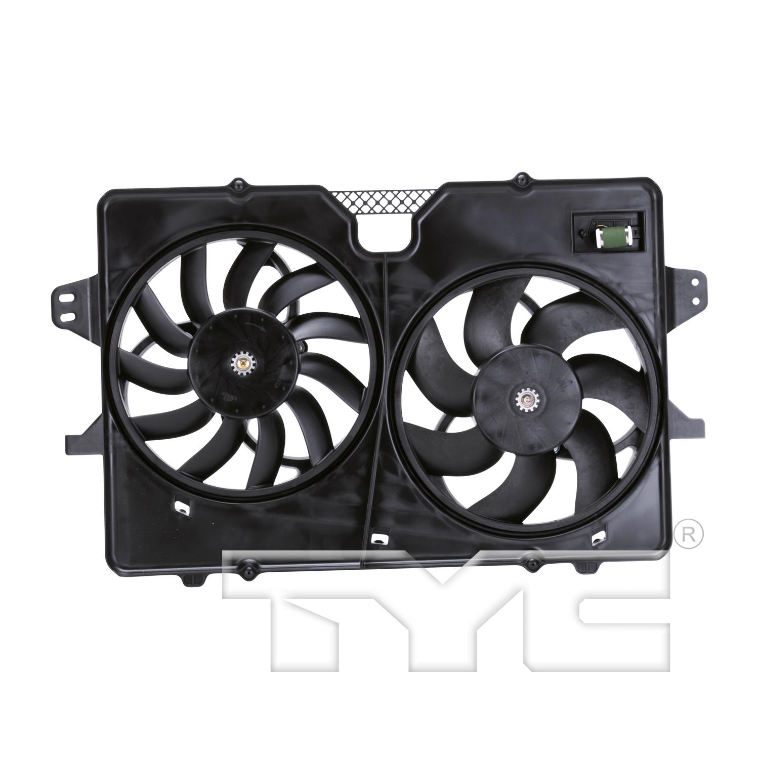 TYC 622120 - Dual Radiator and Condenser Fan Assembly TYC 622120 Dual Radiator and Condenser Fan Assembly product image 1 of 4