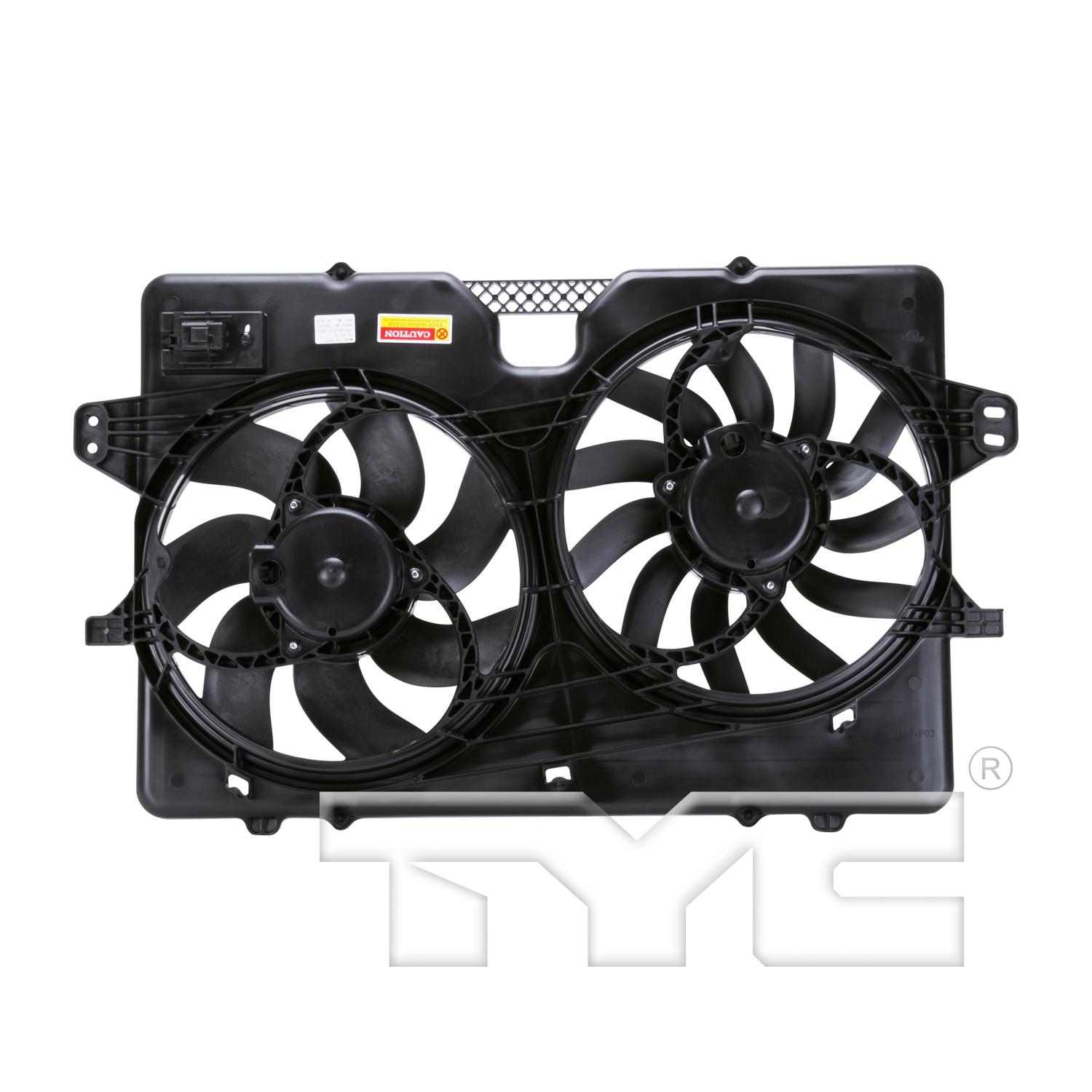 TYC 622120 - Dual Radiator and Condenser Fan Assembly TYC 622120 Dual Radiator and Condenser Fan Assembly product image 2 of 4