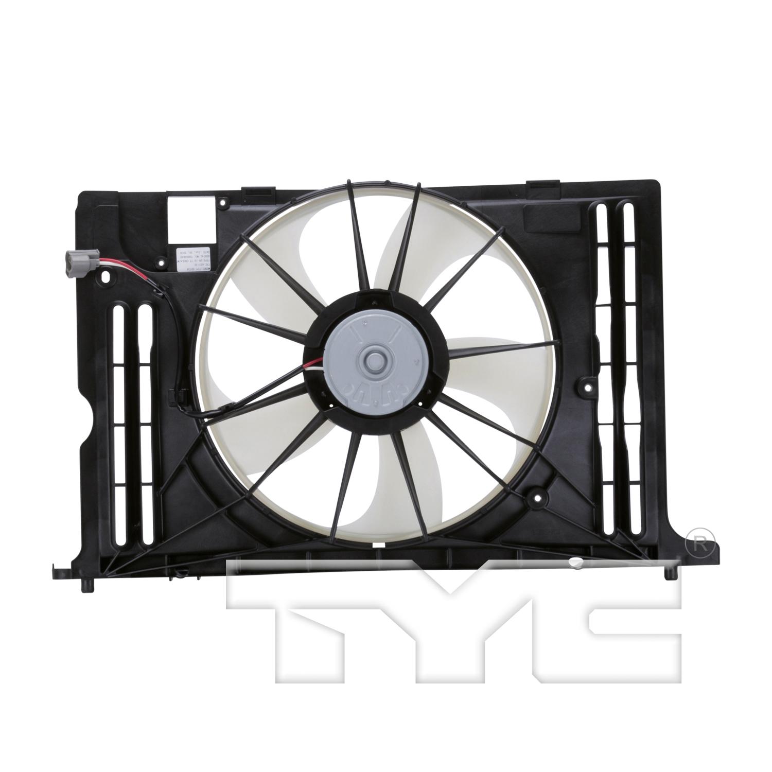 TYC 622130 Dual Radiator and Condenser Fan Assembly product image 2 of 3