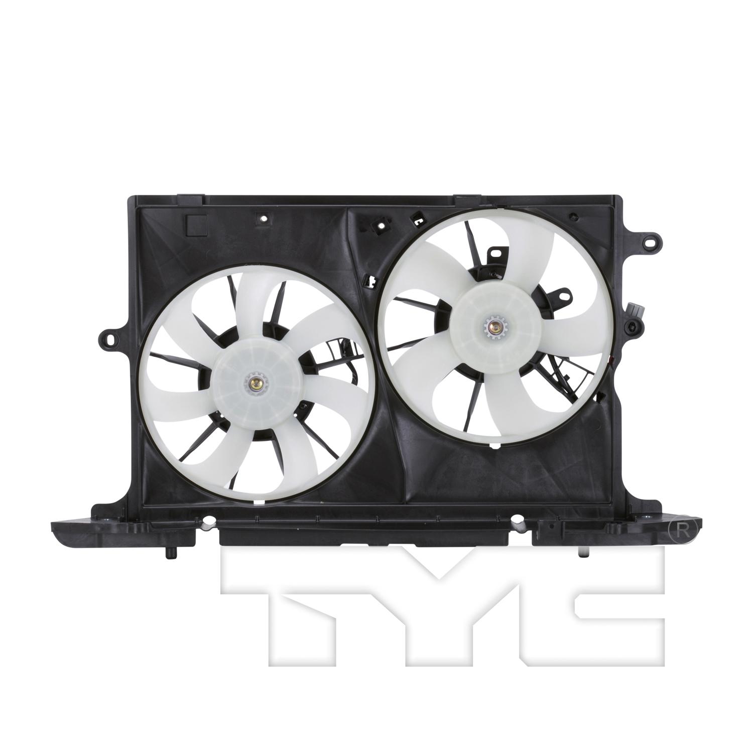 TYC 622160 Dual Radiator and Condenser Fan Assembly product image 1 of 5