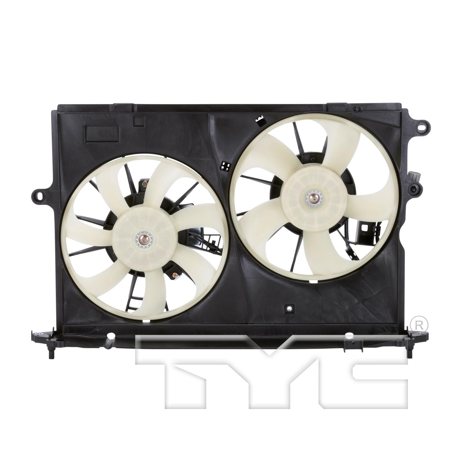 TYC 622170 Dual Radiator and Condenser Fan Assembly product image 1 of 6