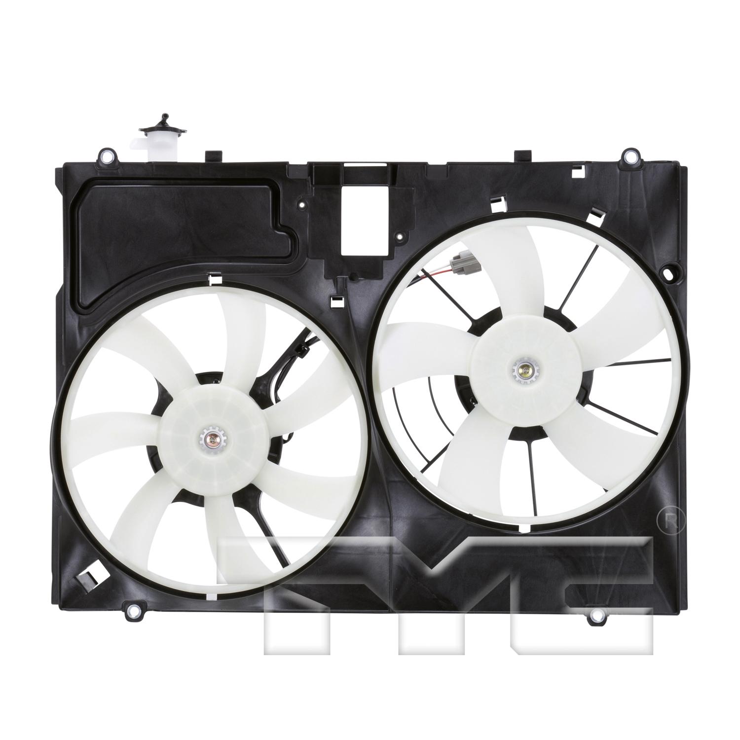 TYC 622190 Dual Radiator and Condenser Fan Assembly product image 1 of 6