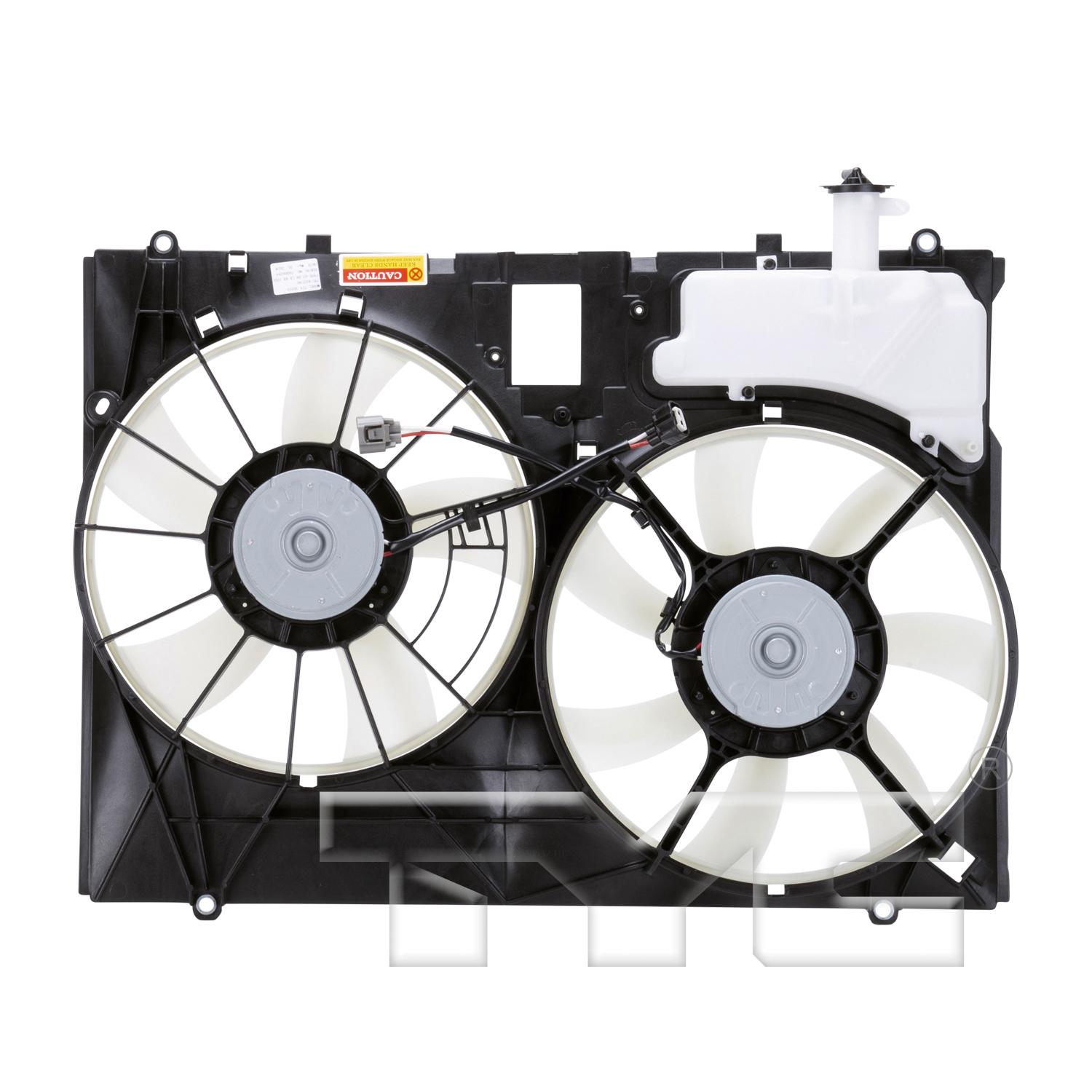 TYC 622190 Dual Radiator and Condenser Fan Assembly product image 2 of 6