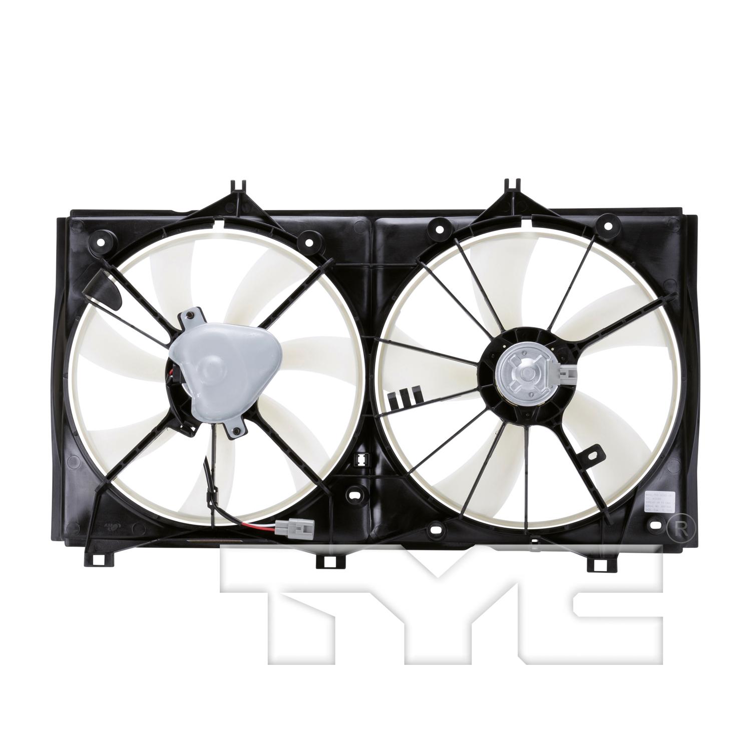 TYC 622200 Dual Radiator and Condenser Fan Assembly product image 2 of 6