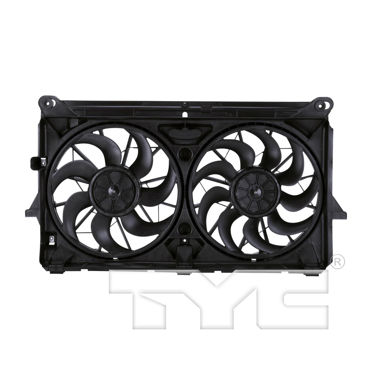 TYC 622210 Dual Radiator and Condenser Fan Assembly product image 1 of 4
