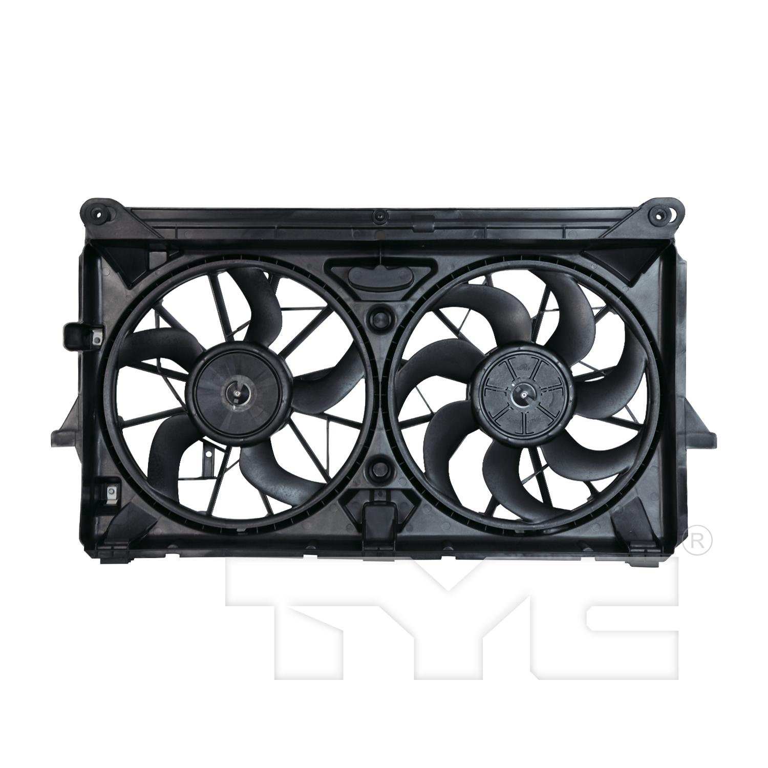 TYC 622220 Dual Radiator and Condenser Fan Assembly product image 1 of 3