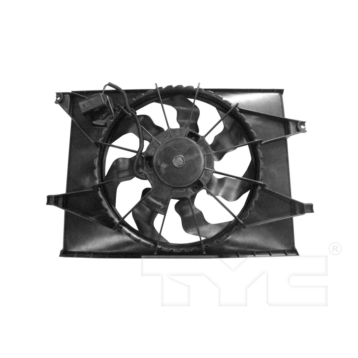 TYC 622250 Dual Radiator and Condenser Fan Assembly product image 1 of 3