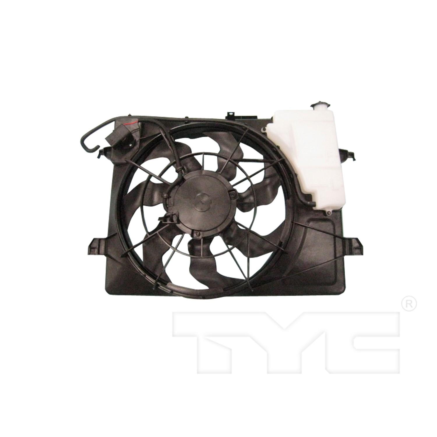 TYC 622280 Dual Radiator and Condenser Fan Assembly product image 1 of 3