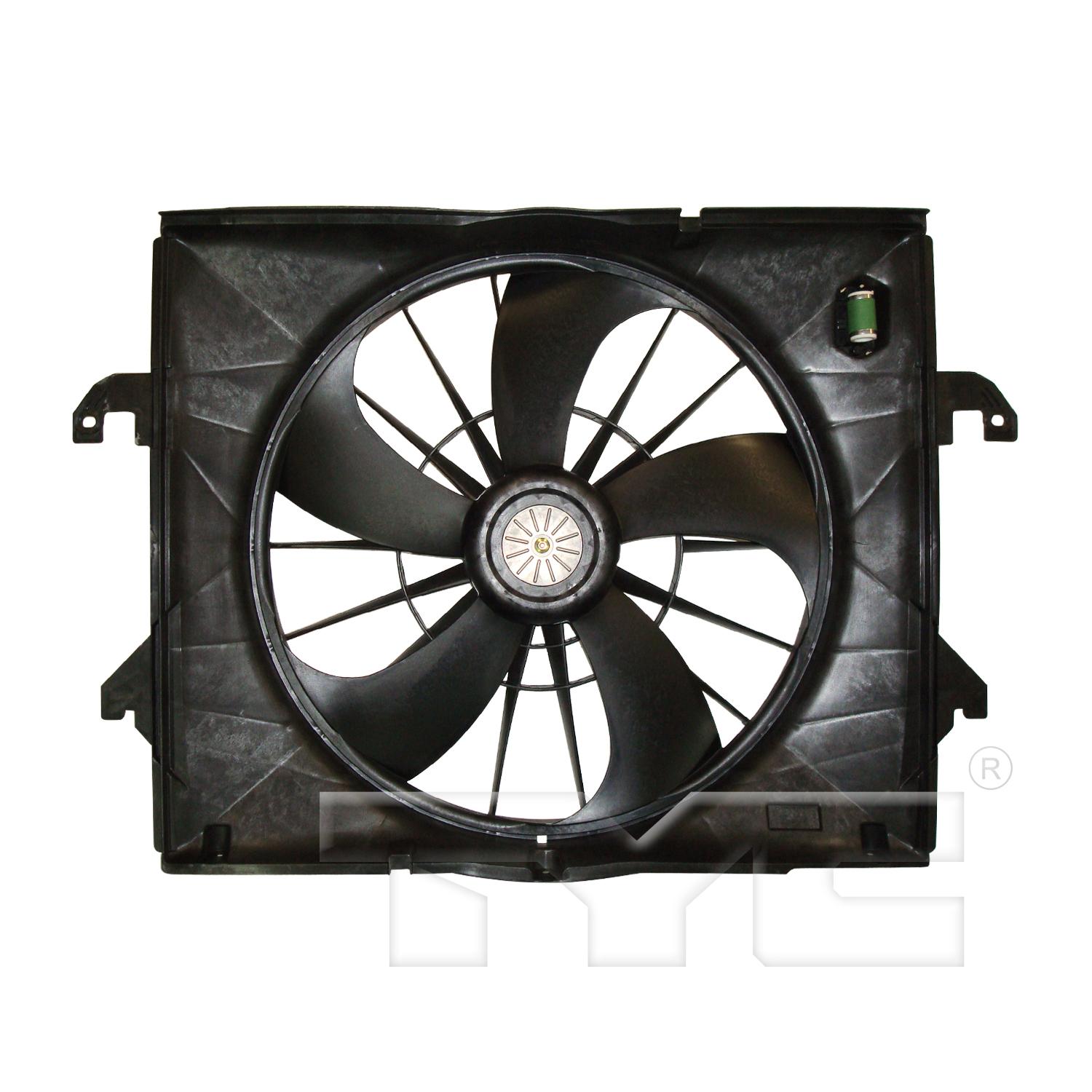 TYC 622320 Dual Radiator and Condenser Fan Assembly product image 1 of 3