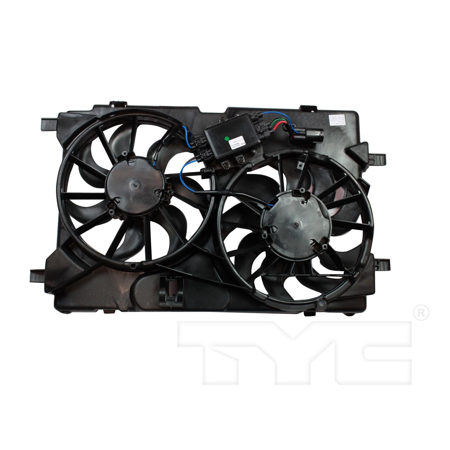 TYC 622390 Dual Radiator and Condenser Fan Assembly product image 1 of 3
