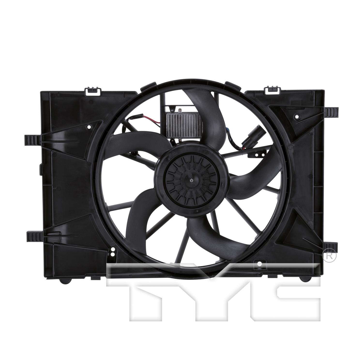 TYC 622430 Dual Radiator and Condenser Fan Assembly product image 1 of 3
