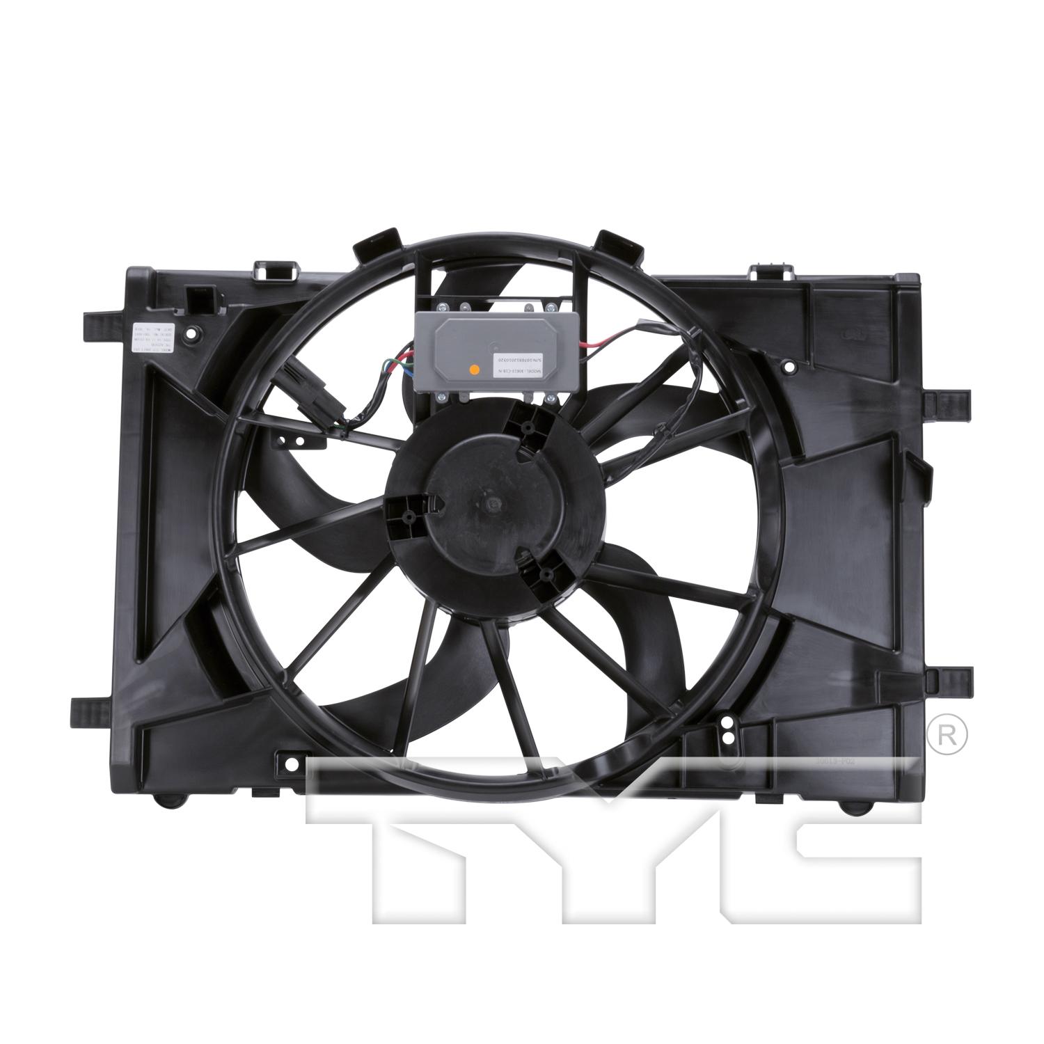 TYC 622430 Dual Radiator and Condenser Fan Assembly product image 2 of 3