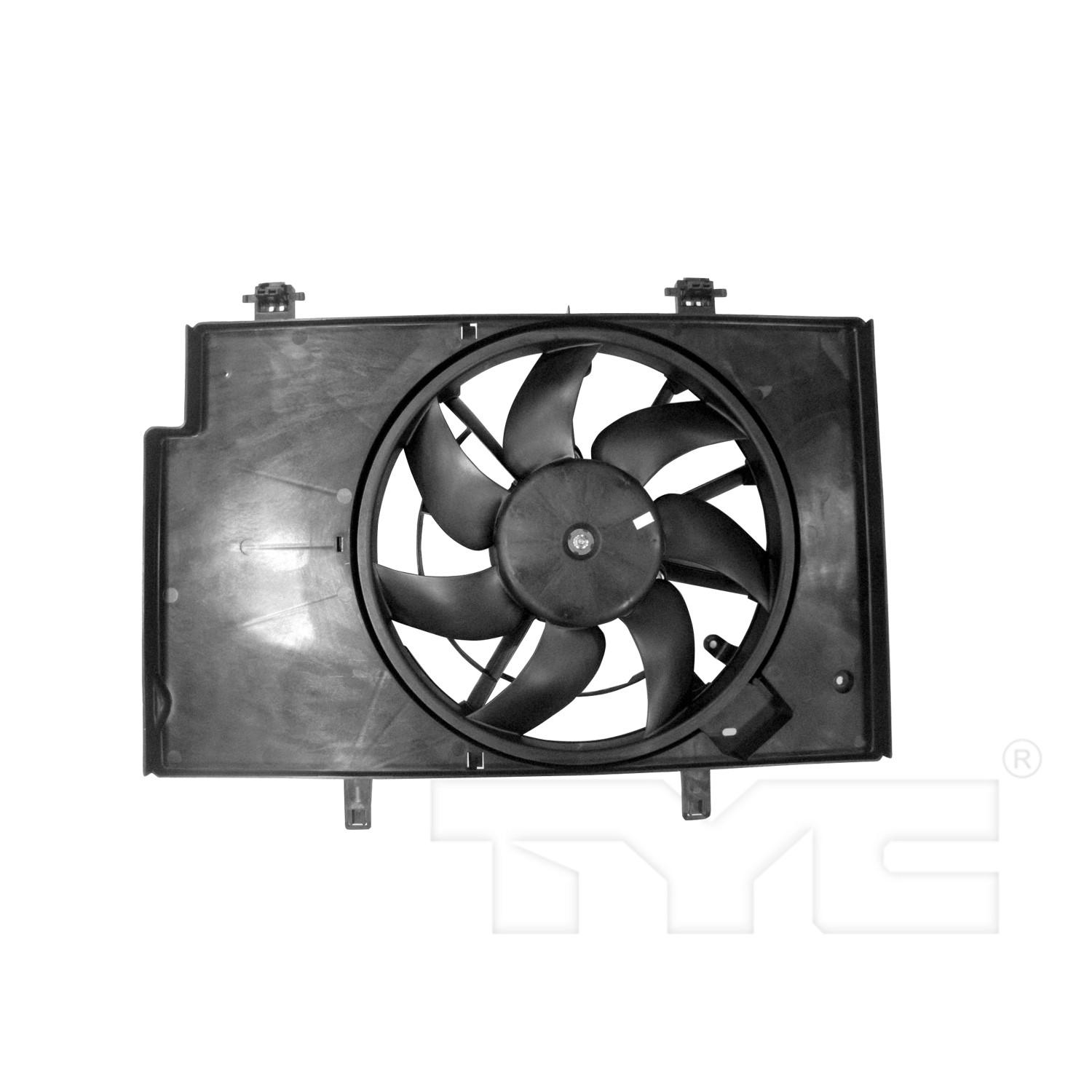 TYC 622500 Dual Radiator and Condenser Fan Assembly product image 1 of 3