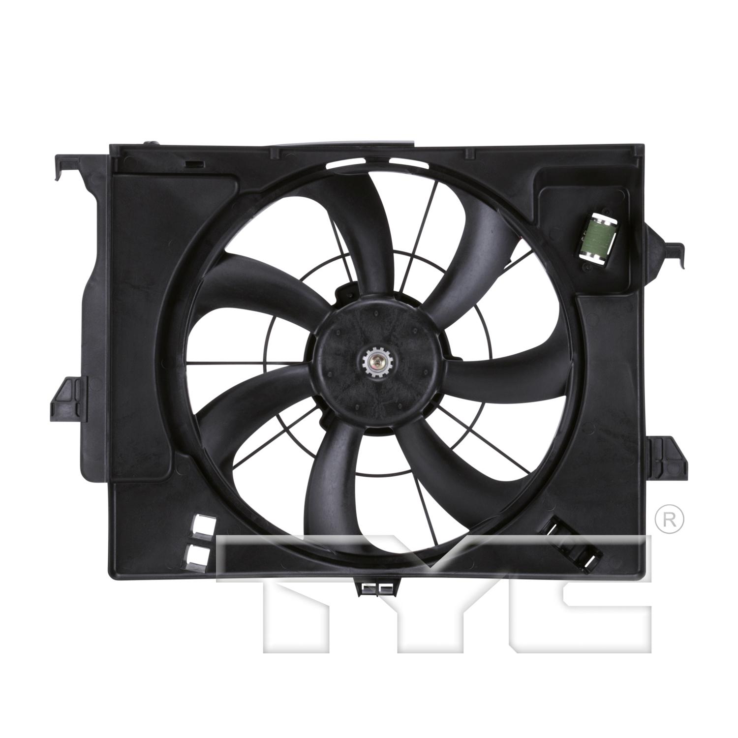TYC 622590 Dual Radiator and Condenser Fan Assembly product image 1 of 4
