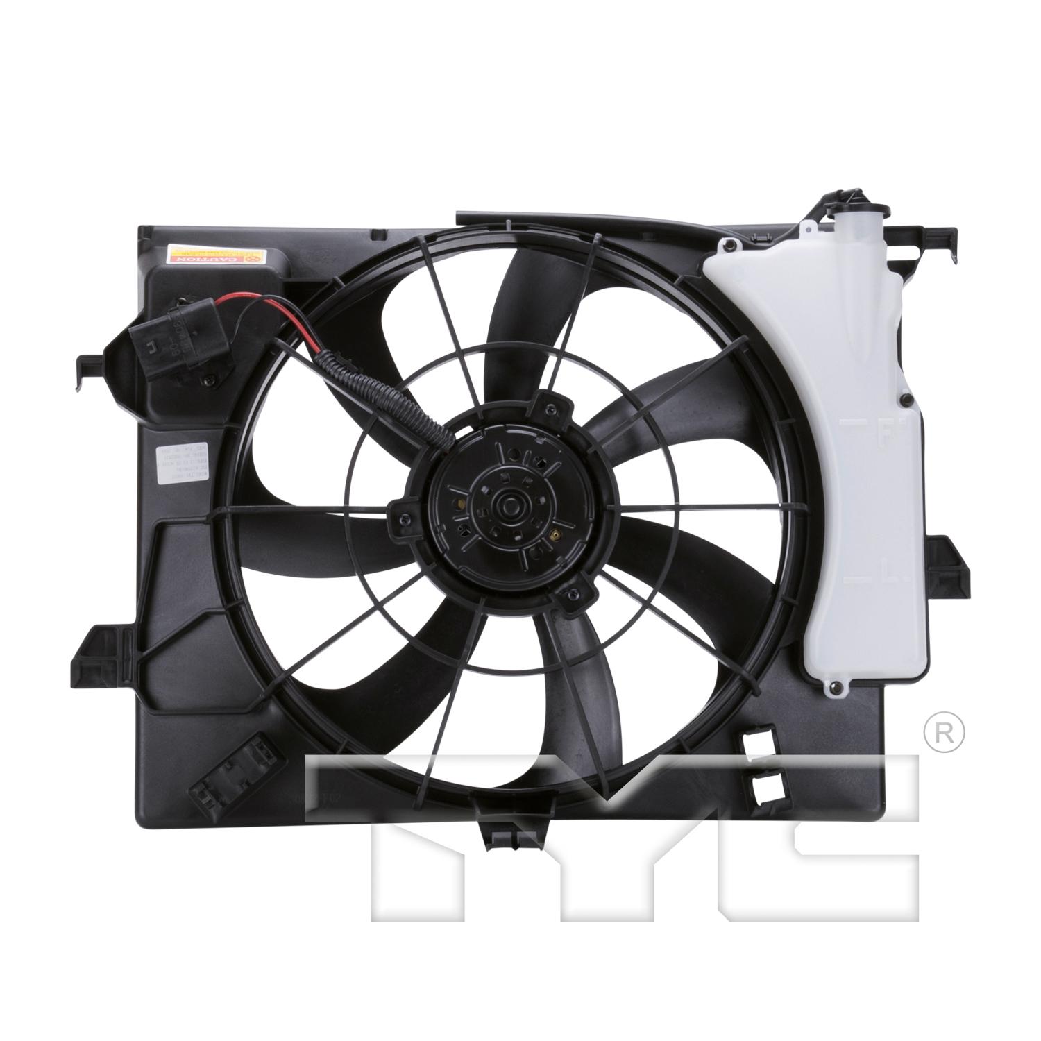 TYC 622590 Dual Radiator and Condenser Fan Assembly product image 2 of 4