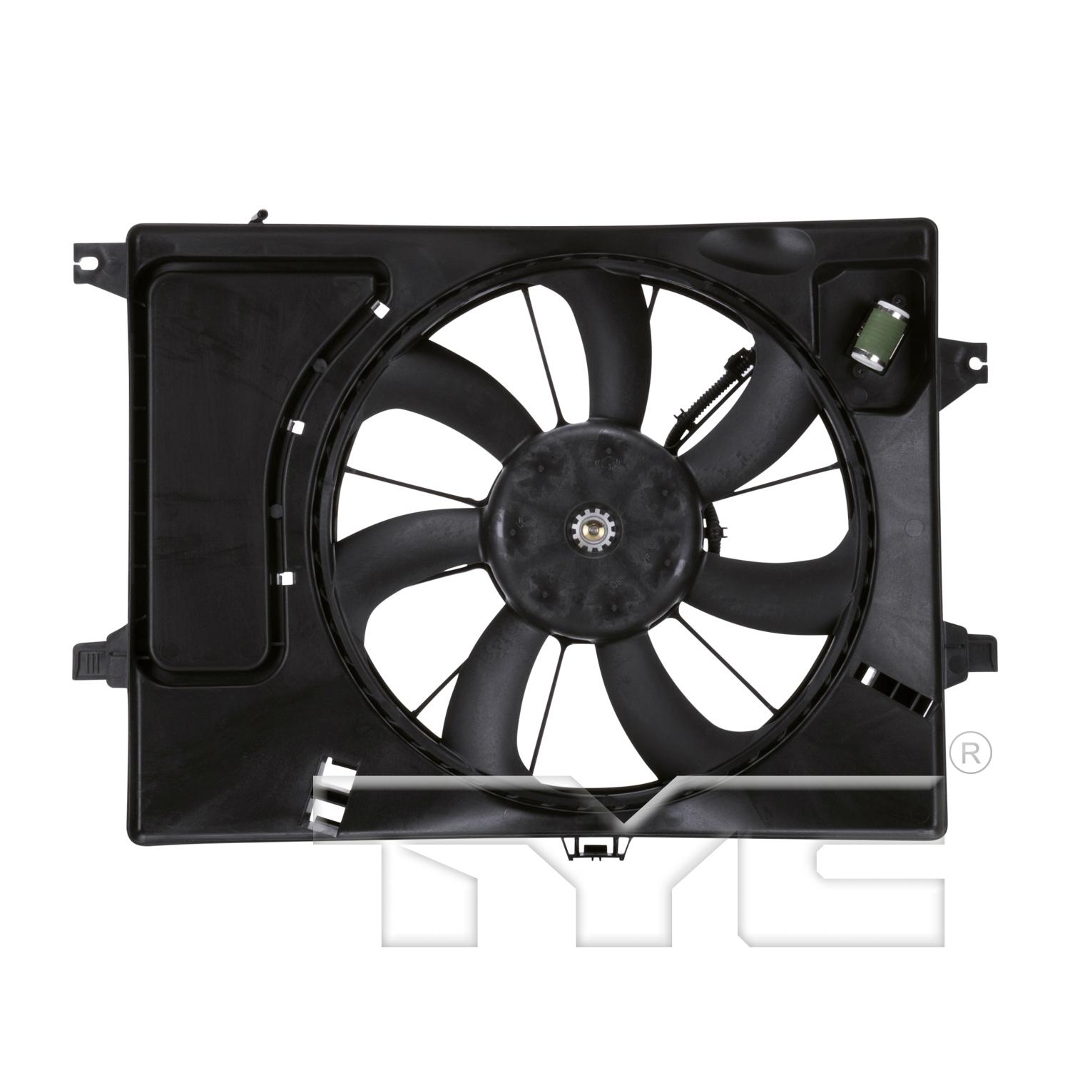 TYC 622600 Dual Radiator and Condenser Fan Assembly product image 1 of 4