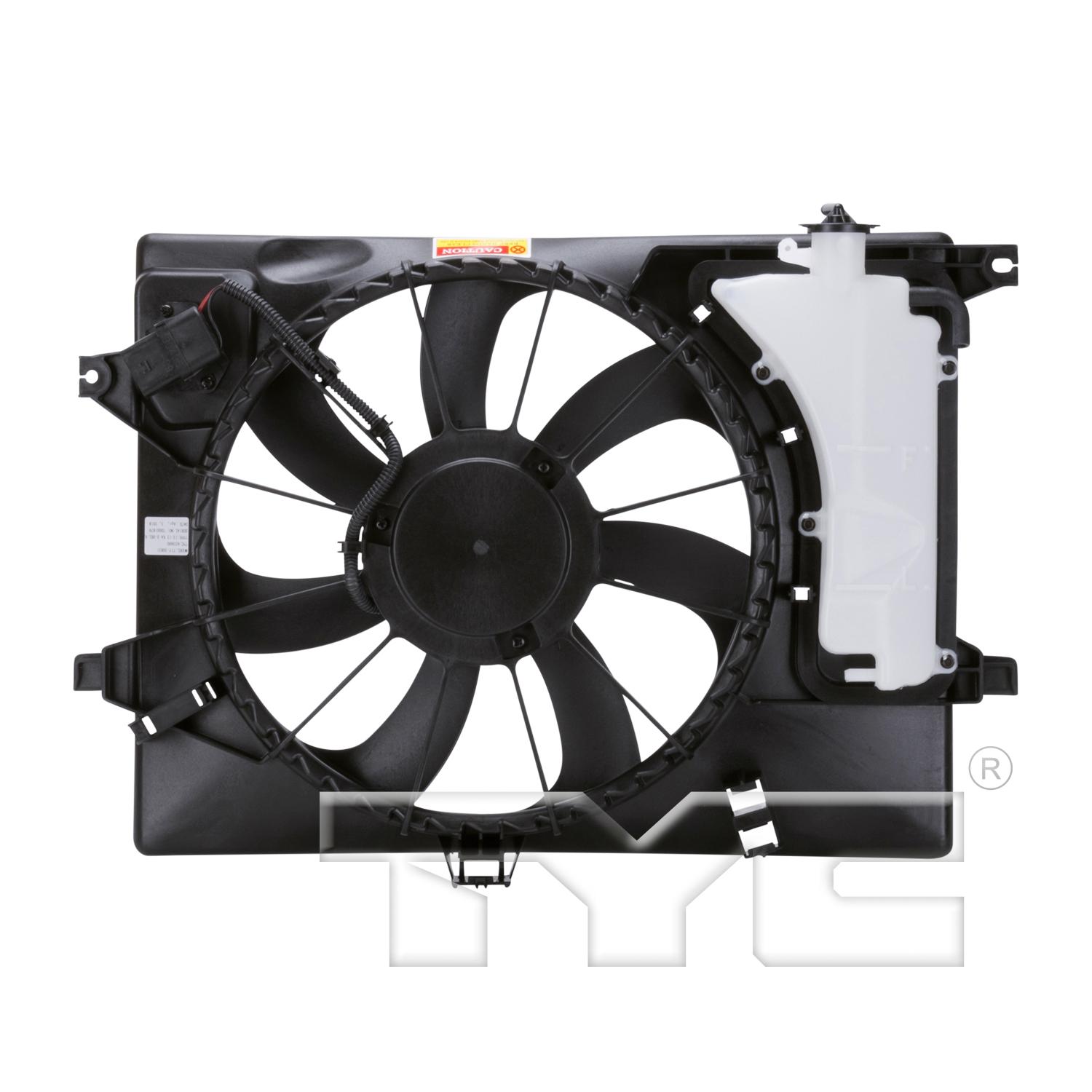 TYC 622600 Dual Radiator and Condenser Fan Assembly product image 2 of 4