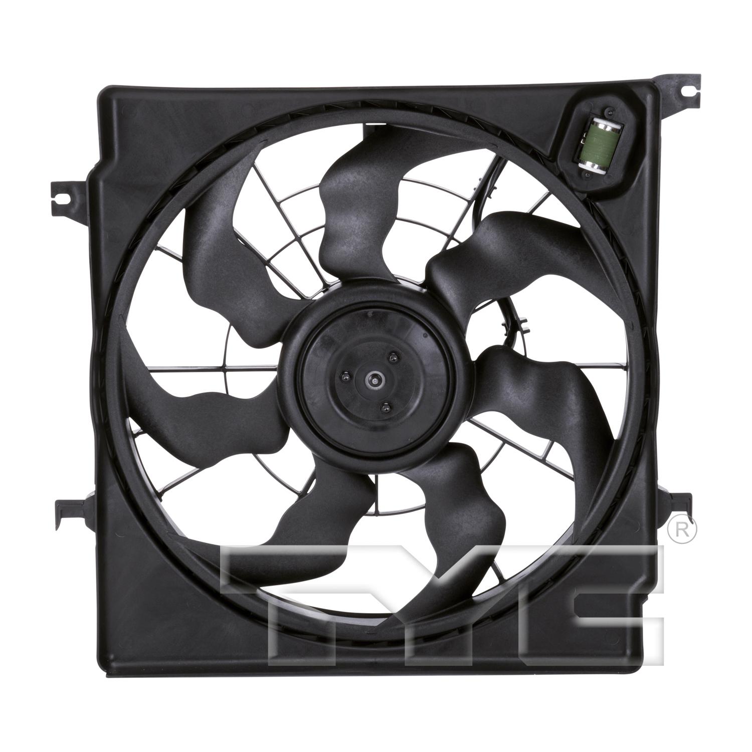 TYC 622620 Dual Radiator and Condenser Fan Assembly product image 1 of 3